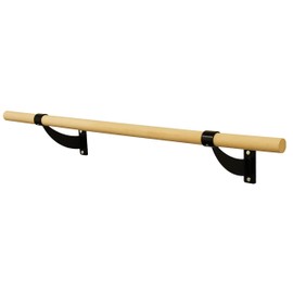 Barre Trainer 1.5 inch Single Bar Traditional Wood Fixed Wall Mount Ballet Barre (4)