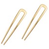 COZYISLE 2-Pack Metal French Hair Pin Set, Silver and Gold,