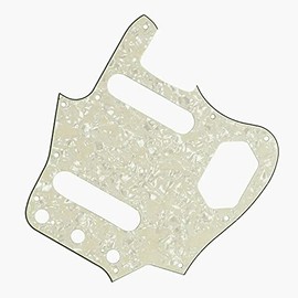 Guitar Anatomy Jaguar Pickguard Scratch Plate Fits Fender USA - Cream Pearl