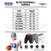 Exxact Sports Elite 5-Pad Adult Football Girdle for Men with