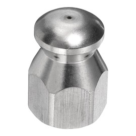 HARFINGTON Pressures Washer Sewer Nozzle 1/4" Quick Connect 5000 PSI Stainless Steel Drain Blaster Rotating Button Nose Fixed Cleaning Water Hose Jet for Drain Cleaning Hose