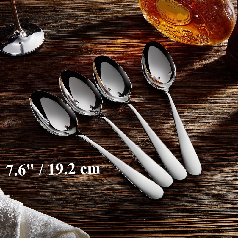 KEAWELL Premium Louise Spoons Set, Set of 4, 18/10 Stainless