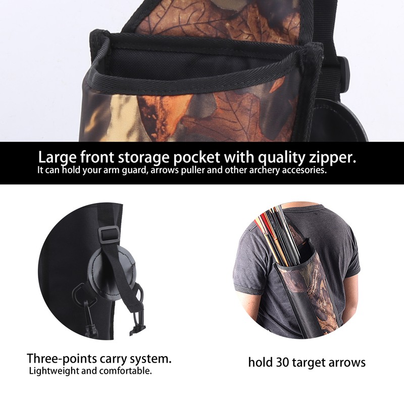 Canvas Carbon Glass Fiber Arrows Case Backpack Type Universal Shoulder