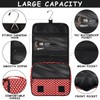 YoYoYuchong Travel Toiletry Bag for Women & Men Red White