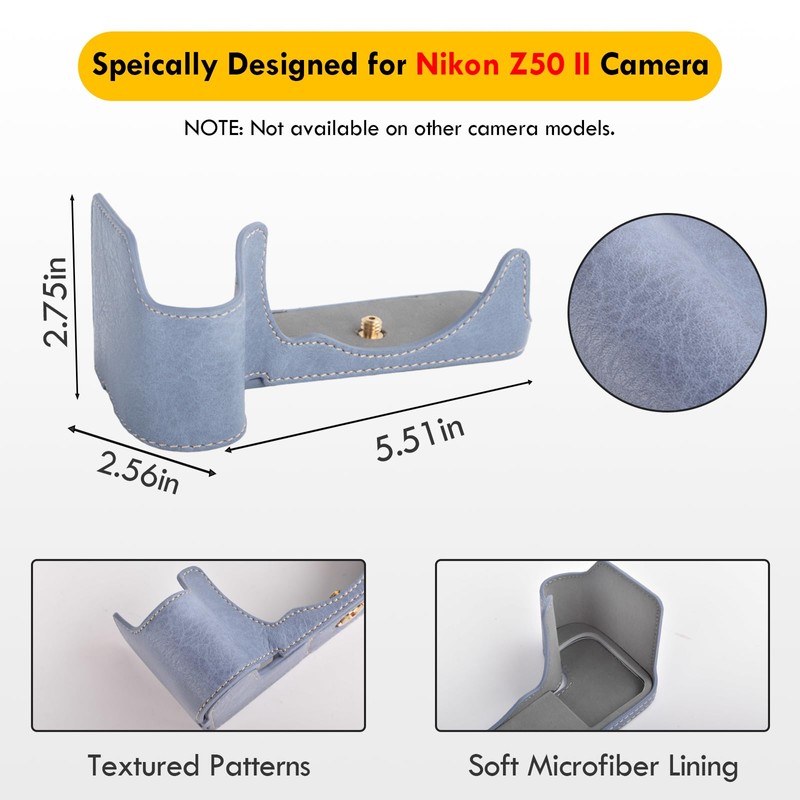 VOVMOEYA Protective Camera Case for Nikon Z50 II Mirrorless Camera,for