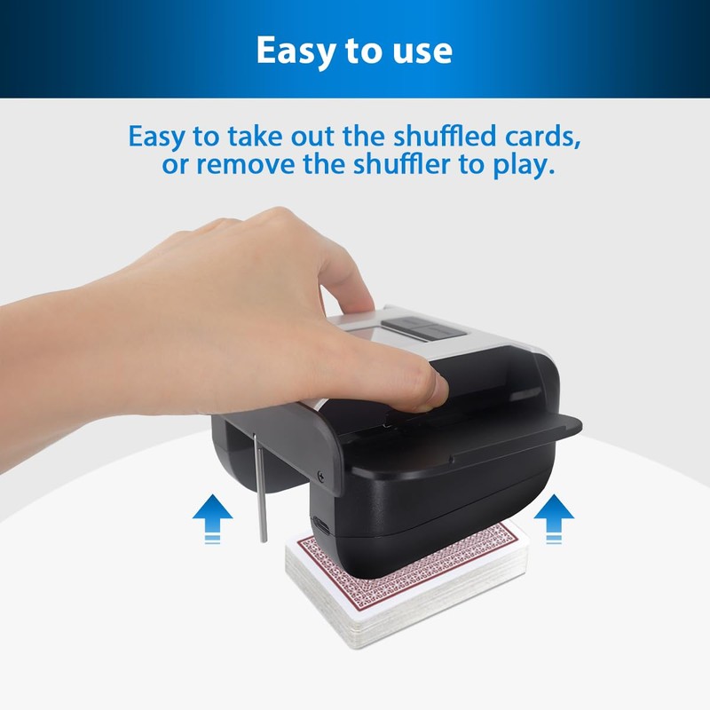 ShuffleBox S1 Automatic Card Shuffler with 2000mAh Rechargeable Built-in Battery,