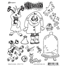 Ranger Dyan Reaveley's Dylusions Cling Stamp Collections, 8.5 by 7-Inch, Monster Mash