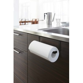 山崎実業 キッチンペーパー&タオルハンガー タワー ブラック 7514