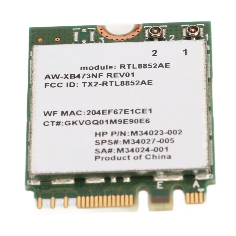 WiFi6 Wireless Card 574Mbps 2.4G 1200Mbps 5Ghz BT5.2 M.2 AC