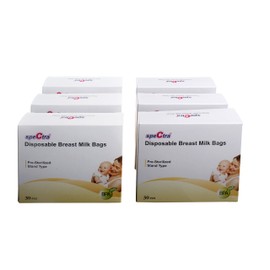 Spectra Pre-Sterilised Disposable Breast Milk Storage Bags (180 pcs / 6 Packs of 30)