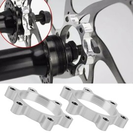 EMSea 8 Pieces 48 mm Bicycle Freewheel Thread Hubs Disc Brake Rotors 6 Bolt Flange Adapter Aluminium Alloy Brake Thread Conversion
