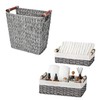 GRANNY SAYS Bundle of 2-Pack Wicker Baskets & 1-Pack Wicker