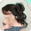 Women's Wavy Wig Ponytail Square Clamp Pin (KYR-WF01C10) Black ONE / 여성 물결 웨이브 부분가발 포니테일 스퀘어 집게 핀 (KYR-WF01C10) 검정ONE