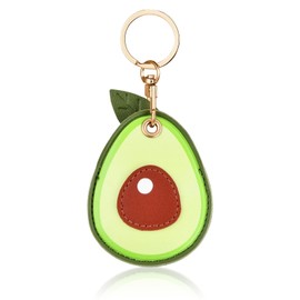 Nivofu Cute Keychain, Cartoon Keychain, Fruit Keyrings, Cute Pendant, Lemon Leather Key Chain, Car Key Ring, Leather Case for Access Card, A1