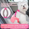 Saintrygo 2 Pcs Dog Suspenders for Diapers Female Male Belly