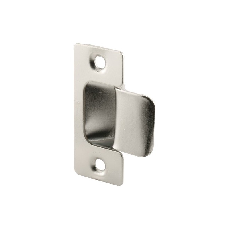 Prime-Line U 10278 Two Piece Adjustable Door Strike, Chrome Plated