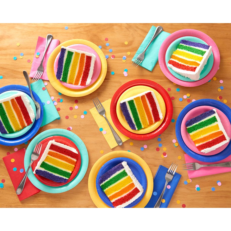 American Greetings 50-Count Rainbow Lunch Napkins