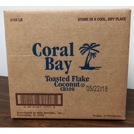 Coral Bay Toasted Coconut Flakes, 10 Pound