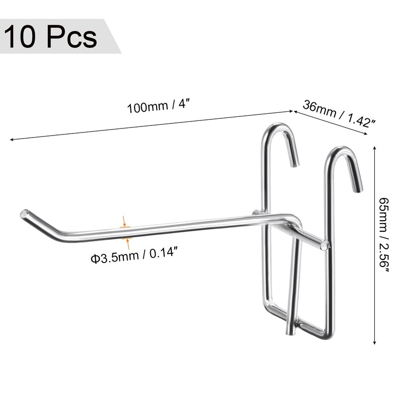 sourcing map Grid Wall Hooks Store Garage Storage Wall Organizers