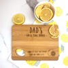 eBuyGB Engraved Wooden Dad's Gin & Tonic Chopping Board Gift,