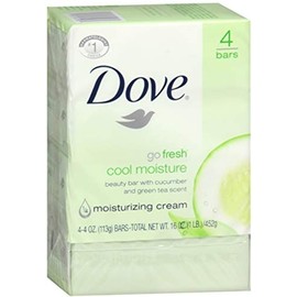Dove Go Fresh Cool Moisture Beauty Bars 17 oz