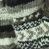 LOUDelephant Chunky Wool Knit Fingerless Shooter Gloves - Chevron -