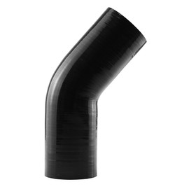 Ucreative 45 Degree Elbow ID: 3" (76mm) 4-Ply 5mm Thickness High Performance Silicone Hose Coupler