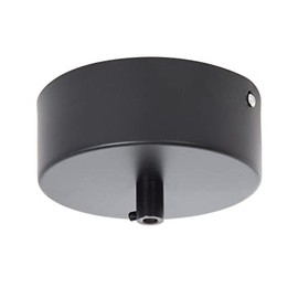 B&P Lamp® 5 Inch Diameter by 2 Inch Height Pendant Canopy Kit to Mount LED Driver, Satin Black Finish
