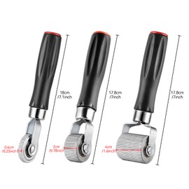 HKzzy 3 Pieces 3 Size Sound Absorbing Roll Car Audio Sound Dampening Roller Hand Roller Noise Insulation Installation Wheel Application