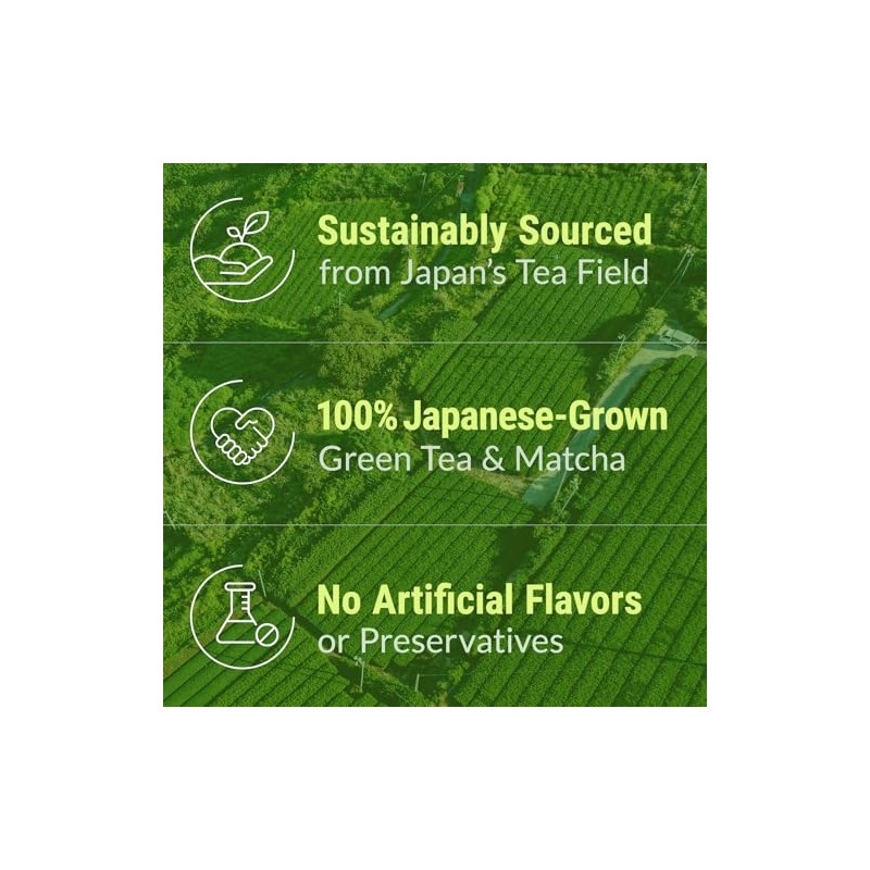 Organic Matcha Blended Japanese Green Tea Bags - 100 Count