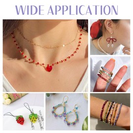 Beadthoven 1800Pcs Faceted Rondelle Beads 4mm Pink Briolette Crystal Glass Beads Mixed Color Rondelle Spacer Beads Electroplate Glass Loose Beads for Jewelry Making DIY Bracelet Necklace Earrings