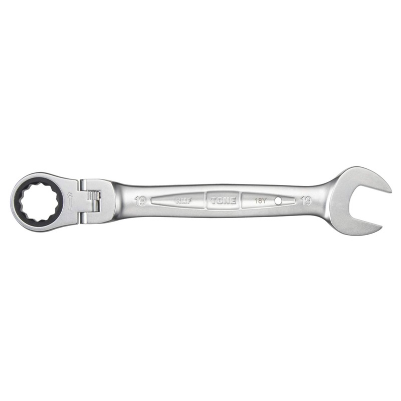 TONE RMF-19 Oscillating Ratchet Offset Wrench, Double Side Width 0.75