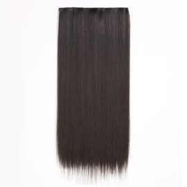 Straight Clip-In Hair Extension Natural Black Shine