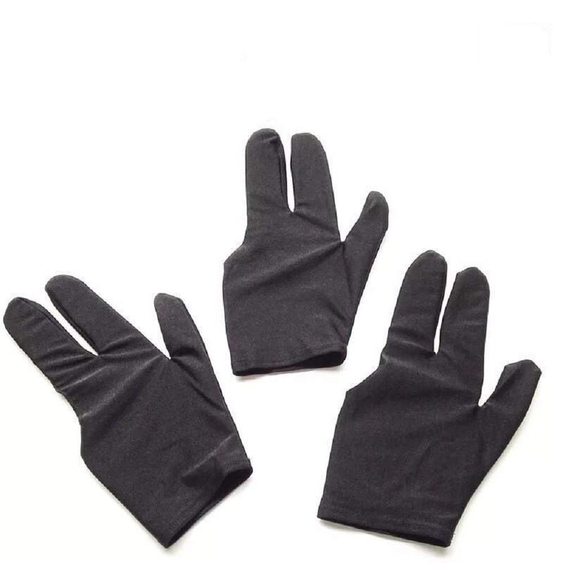Suzakoo Billiard Gloves 5PCS Black Set Sport Glove Shooter Cue