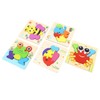 5pcs Baby Jigsaw Puzzles Animal Shaped Colorful Printing Educational Hands