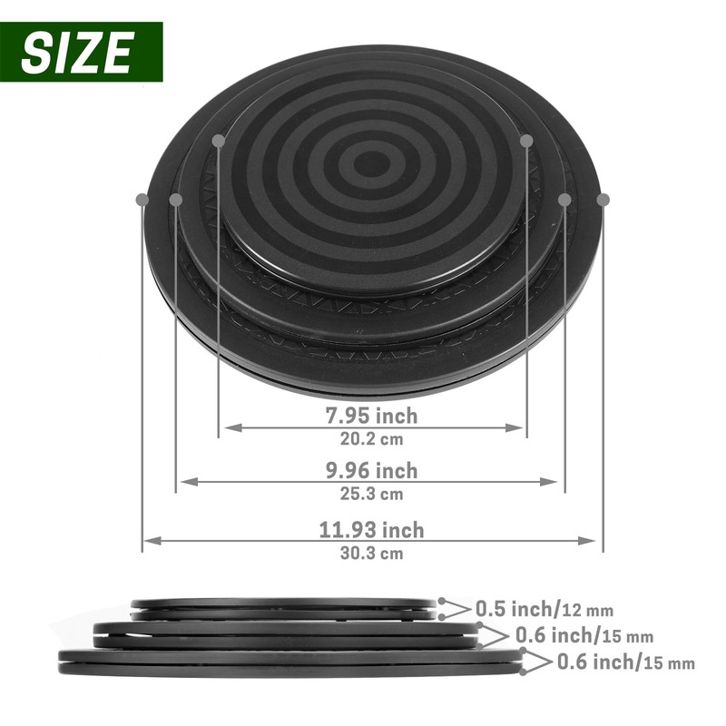 12" Bonsai Turntable Heavy Duty Rotating Garden Swivel Stand for