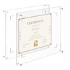 NIUBEE Diploma Frame 8.5x11 with Dried Flowers Acrylic Frame Display