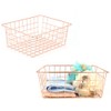Wire Storage Basket, Organize Living Room Kitchen Bathroom Storage Basket