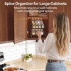 Rotating Spice Rack Organizer for Large Cabinets Kitchen Countertop with