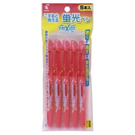 Pilot PSFL50SL5P Erasable Highlighter, Frixion Light, Pink, 5 Count