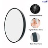 Oruii Round Mirror, Black Round Mirror 24 inch, Circle Wall