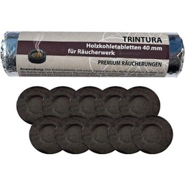 Smoking Charcoal for Smoking, Self-Igniting Charcoal Tablets Suitable for Incense Pan and Incense Burner (Diameter 33 mm)
