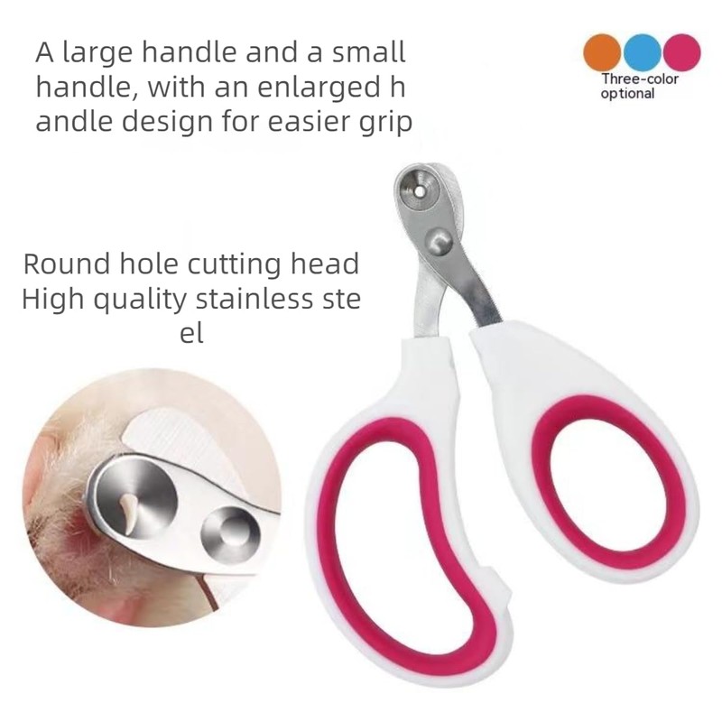 Cat Nail Clippers with Circular Cut Hole -Avoid Over Cutting