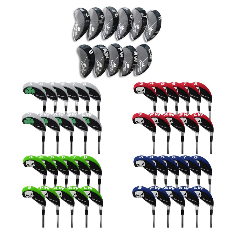CRAFTSMAN (クラフトマン) Golf Iron Cover Headcover 11-Piece Set (3-9, PW,