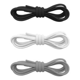 3 Pares/set Agujetas Cordones Elásticos Para Tenis On Cloud Negro/blanco/gris