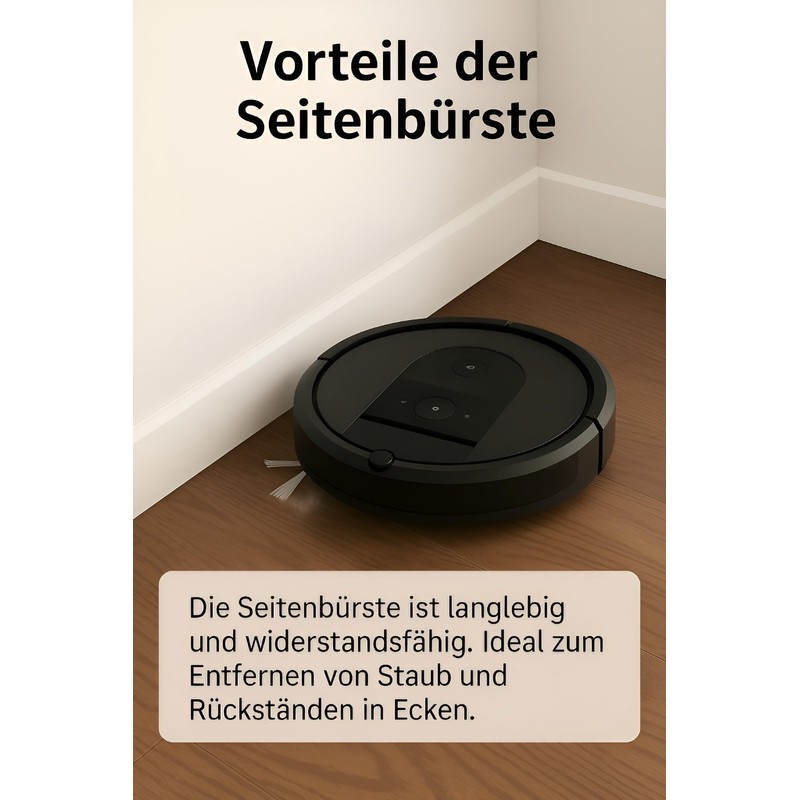 MIRTUX Kit of 9 Side Brushes, Compatible with Roomba Series