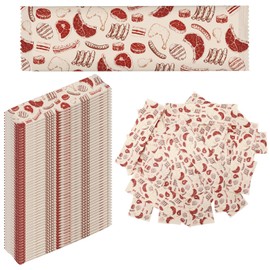 Siifert 250 Pcs BBQ Wet Wipes Individually Wrapped Pre Moistened Individual Hand Grill Wipes for Bbqs Barbecue Catering Restaurant Wedding, Hands Quickly (Sausage)