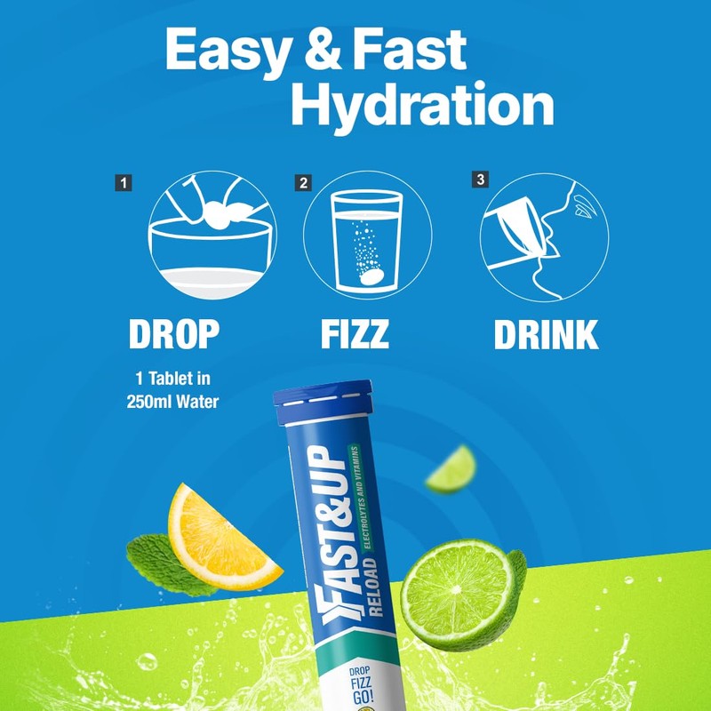 Fast&Up Reload – Mojito Flavour – 20 Effervescent Tablets –