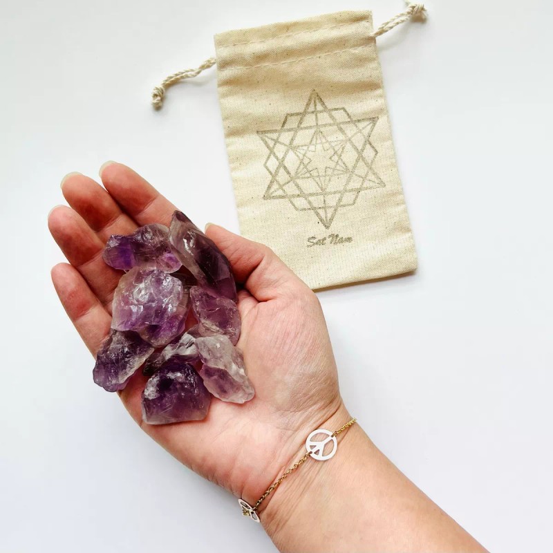 Satnam Kit De 9 Puntas De Amatista Importadas De Namibia