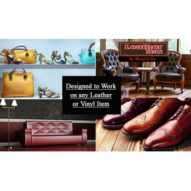 Furniture Leather Max Leather Refinish and Restorer Touch Up Kit / 1 Oz Restorer / 2 Oz Conditioner / 1 Sponge (Leather Repair) (Vinyl Repair) (Medium Brown)